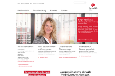 swisslife-select.de/birgit-muelhause - Finanzdienstleister Hanau