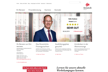swisslife-select.de/heiko-dudszus - Finanzdienstleister Hannover