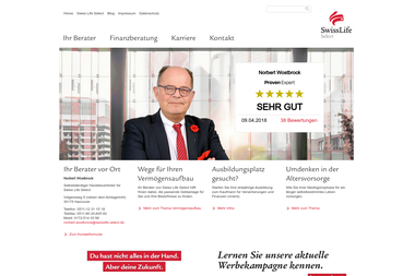 swisslife-select.de/norbert-wostbrock - Finanzdienstleister Hannover