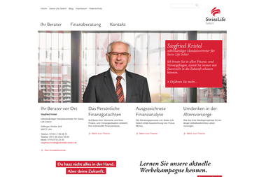 swisslife-select.de/siegfried-kristel - Finanzdienstleister Ulm