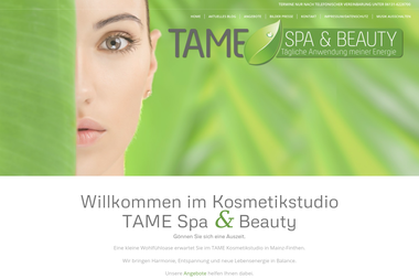 tame-kosmetikstudio.de - Kosmetikerin Mainz