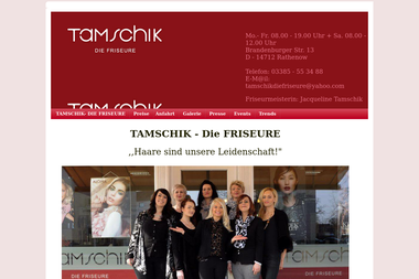 tamschik-diefriseure.de - Barbier Rathenow