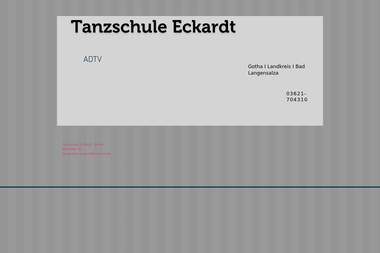 tanzschule-eckardt.de - Tanzschule Gotha