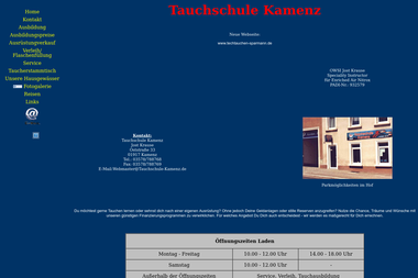 tauchschule-kamenz.de/startup.html - Tauchschule Kamenz