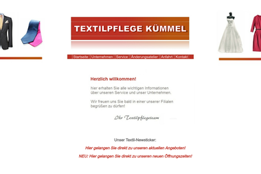 textilpflege-kuemmel.de - Chemische Reinigung Kassel
