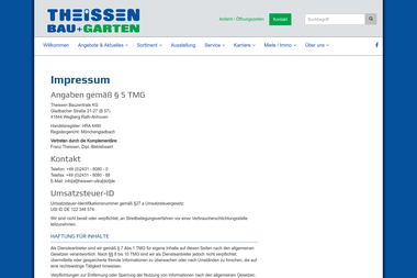 theissen-ultra.de/impressum.html - Blumengeschäft Wegberg