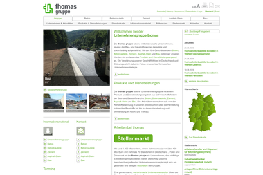 thomas-gruppe.de/transportbeton/unternehmen-aktivitaeten/gth-beton - Straßenbauunternehmen Cottbus