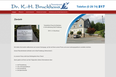tierarzt-bruckhaus.de - Tiermedizin Schmallenberg