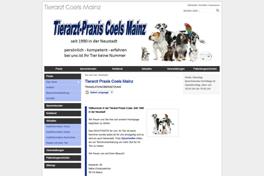 tierarzt-coels-mainz.de - Tiermedizin Mainz