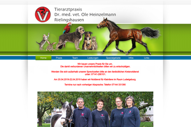 tierarzt-heinzelmann.de - Tiermedizin Marbach Am Neckar