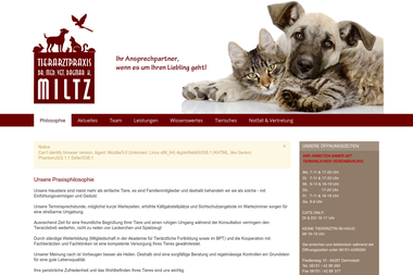 tierarzt-miltz.de/joomla - Tiermedizin Darmstadt