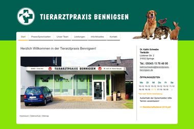 tierarztpraxis-bennigsen.de - Tiermedizin Springe