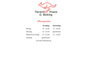 tierarztpraxis-bicking.de - Tiermedizin Konstanz