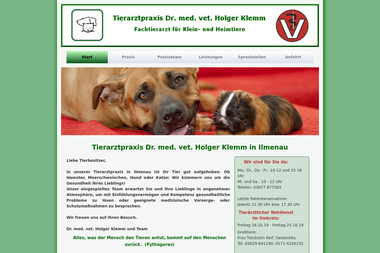 tierarztpraxis-dr-klemm.de - Tiermedizin Ilmenau