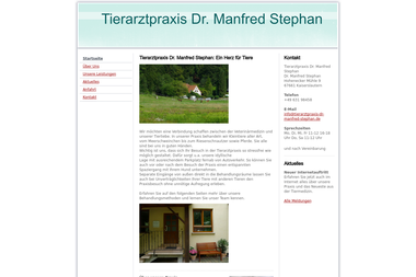 tierarztpraxis-dr-manfred-stephan.de - Tiermedizin Kaiserslautern