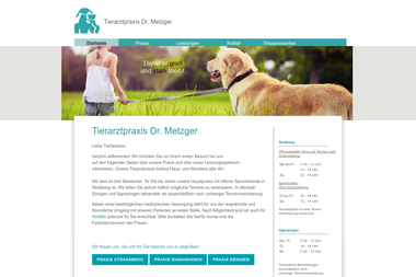 tierarztpraxis-dr-metzger.de - Tiermedizin Albstadt
