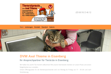 tierarztpraxis-eisenberg.de - Tiermedizin Eisenberg