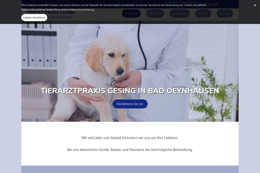 tierarztpraxis-gesing.de - Tiermedizin Bad Oeynhausen