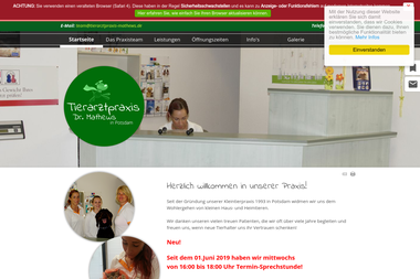 tierarztpraxis-mathews.de - Tiermedizin Potsdam