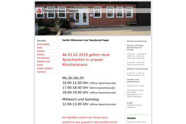 tierarztpraxis-paeger.de - Tiermedizin Stadthagen