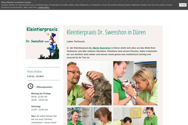 tierarztpraxis-swenshon.de - Tiermedizin Düren