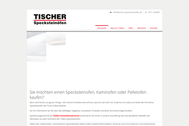 tischer-specksteinoefen.de - Heizungsbauer Bückeburg