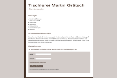 tischlerei-graetsch.de - Möbeltischler Lübeck
