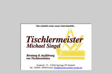 tischlermeister-singel.de - Tischler Springe