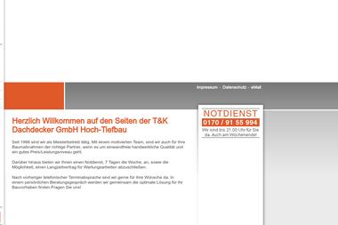 tk-dachdecker.de - Tiefbauunternehmen Saarbrücken