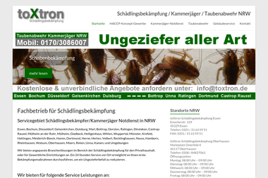 toxtron.de - Kammerjäger Oberhausen