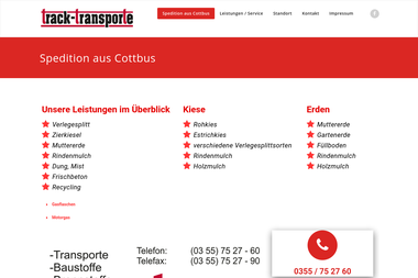 track-transporte.de - Braunkohle Cottbus