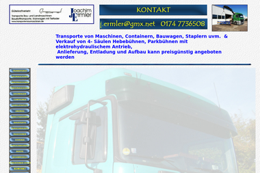 transporte-baumaschinen.de/html/kontakt.html - Kleintransporte Rinteln