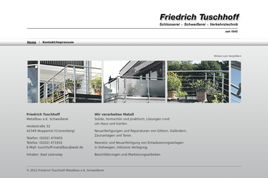 tuschhoff-metallbau.de - Schlosser Wuppertal