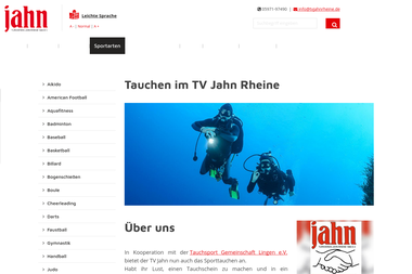 tvjahnrheine.de/de/sportarten/tauchen - Tauchschule Rheine