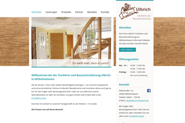 ulbrich-tischlerei.de - Treppenbau Wilhelmshaven