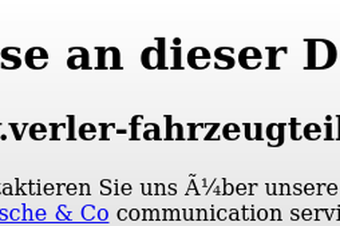 verler-fahrzeugteile.de - Autowerkstatt Verl