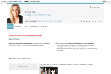 voelkl-wolf.de - Marketing Manager Würzburg