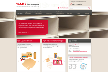 wahl-kartonagen.com - Verpacker Mainz