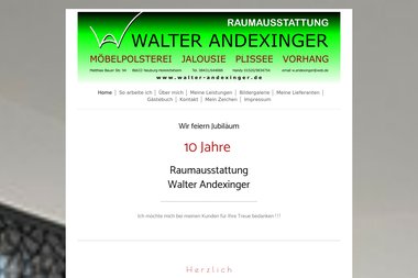 walter-andexinger.de - Raumausstatter Neuburg An Der Donau