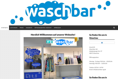 waschbar-ug.de - Chemische Reinigung Glauchau