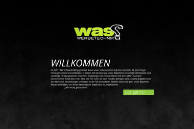 was-werbetechnik.de - Werbeagentur Neustrelitz