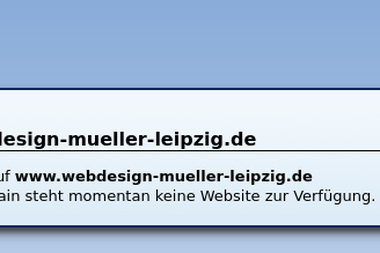 webdesign-mueller-leipzig.de - Web Designer Leipzig