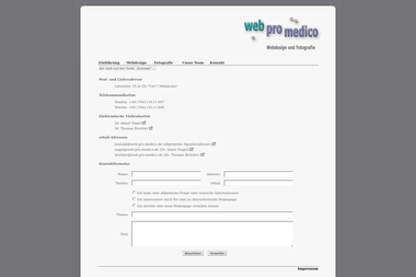 web-pro-medico.de/index.php - Web Designer Mühlacker