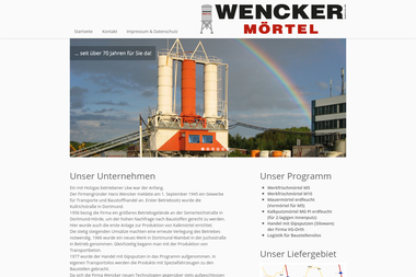 wencker-moertel.de - Betonwerke Dortmund