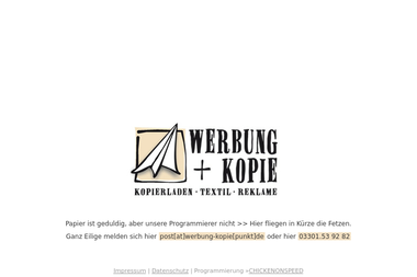 werbung-kopie.de - Druckerei Oranienburg