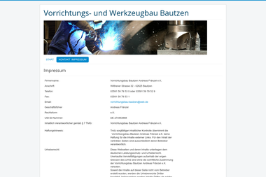 werkzeugbau-bautzen.de/impressum.html - Stahlbau Bautzen