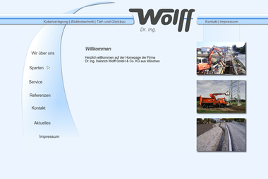 wolff-kabelbau.de - Straßenbauunternehmen Olching