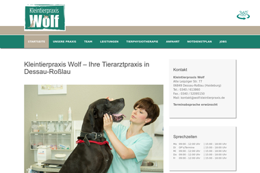 wolf-kleintierpraxis.de - Tiermedizin Dessau-Rosslau
