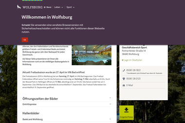 wolfsburg.de/leben/sport/badespass - Schwimmtrainer Wolfsburg