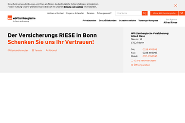 wuerttembergische.de/alfred.riese - Versicherungsmakler Bonn